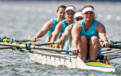 Bluewater Bay female rowers excel at World Masters Rowing Champs